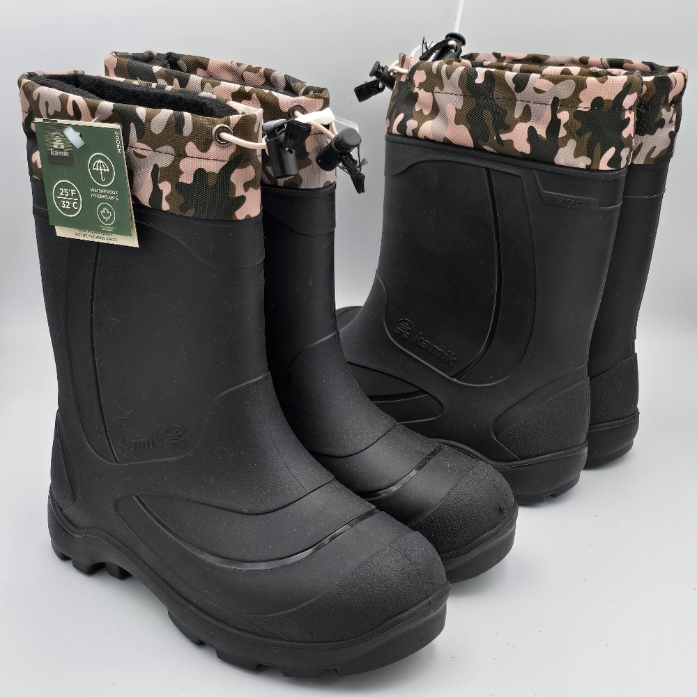 NWT Kamik Snowbuster 2 Kids Unisex Waterproof Snow Boots with removable Lining - Picture 3 of 16